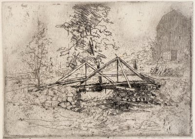 Le pont de bois - J. Alden Weir