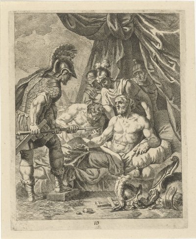 Achille guérit Téléphos - J. Alexander Janssens