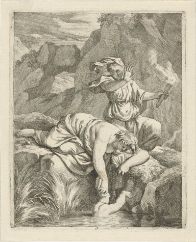 Thétis plonge Achille dans le Styx - J. Alexander Janssens