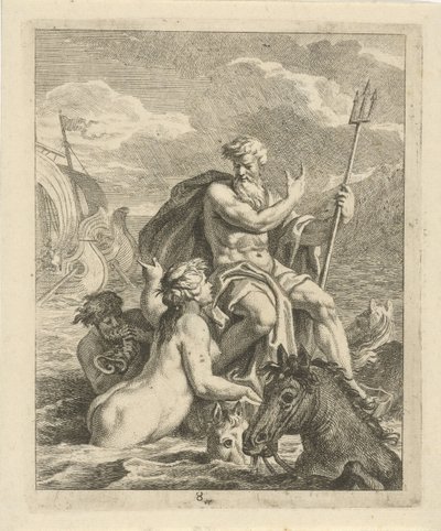 Paysage marin avec Thétis et Neptune Scènes de la vie d