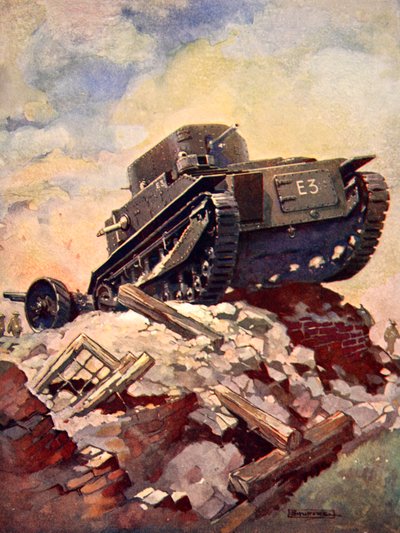 Un char de la Première Guerre mondiale - J. Allen (after) Shuffrey