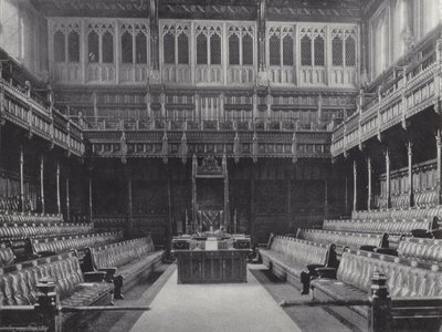 La Chambre des communes depuis le Bar - J. Benjamin Stone