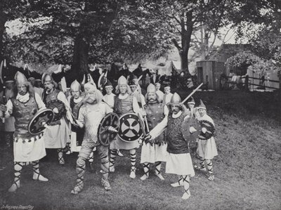 Le pageant de Sherborne, attaque des Danois - J. Benjamin Stone
