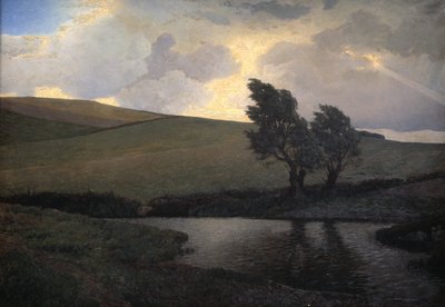 Paysage pluvieux. Jægerspris, Zélande - J. Bentzen Bilkvist
