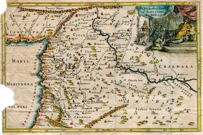 Carte de la Syrie, après la mort d