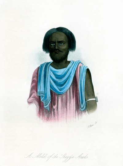 Un Melik des Arabes Shegyia, vers 1840 - J. Bull