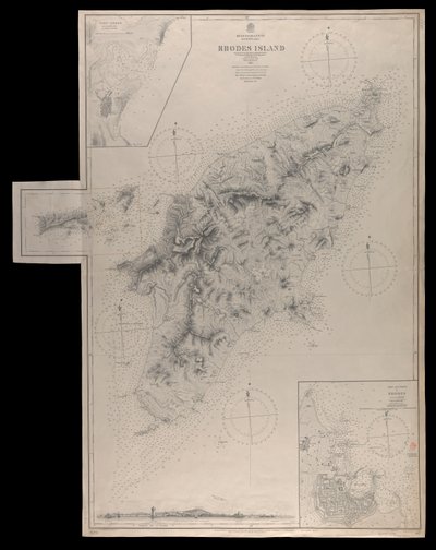 Archipel méditerranéen Île de Rhodes relevé... sous la direction du Com