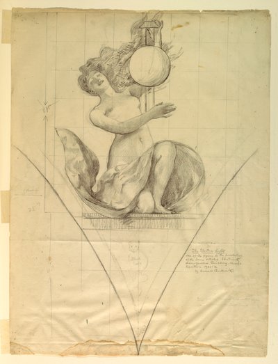 La lumière électrique, étude pour le bâtiment des manufactures et des arts libéraux, Exposition universelle de Chicago, IL - J. Carroll Beckwith