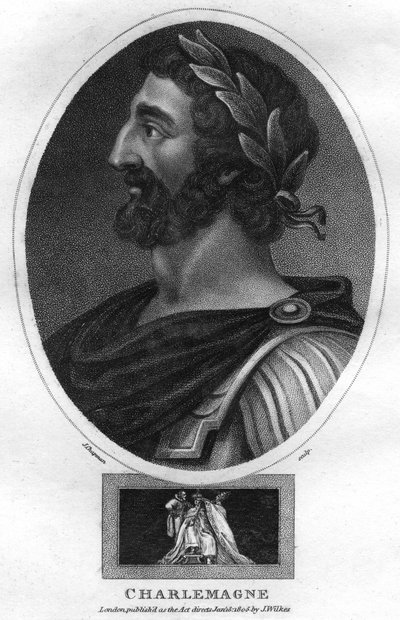 Charlemagne, ou Charles le Grand, Roi des Francs et Empereur du Saint-Empire romain, 1805 - J. Chapman