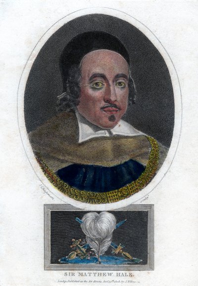 Sir Matthew Hale, Lord Chief Justice d