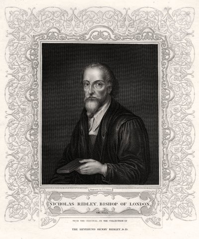 Nicholas Ridley, évêque de Londres, XIXe siècle - J. Cochran