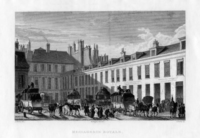 Service de courrier royal, Paris, France, 1829 - J. Davis