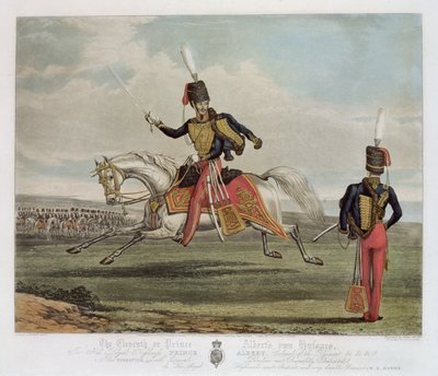 Le onzième, ou Prince Albert, Hussards, gravé par Charles Hunt - J. Earp