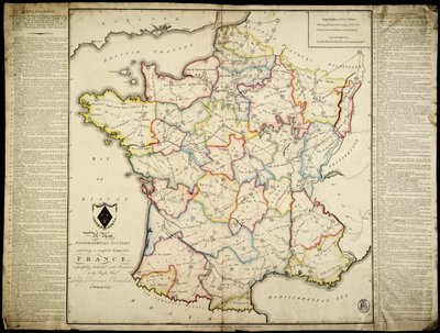 Un nouveau passe-temps géographique exposant un tour complet à travers la France respectueusement dédié avec permission à la très honorable Lady Georgiana Cavendish - J. Enouy