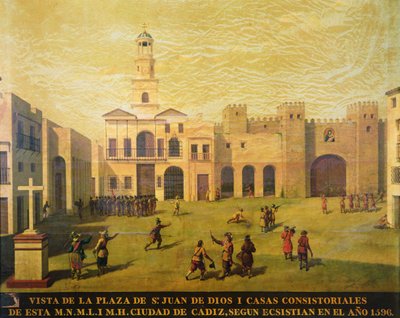 Plaza de San Juan de Dios en 1596 - J. Garcia