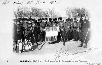 1er régiment de la Légion étrangère française, Sidi Bel Abbès, Algérie, 1906 - J. Geiser