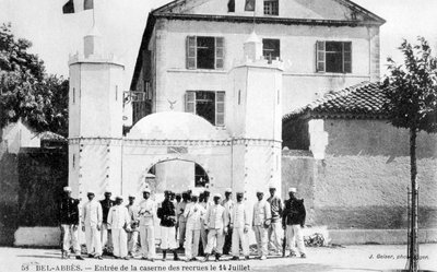 Caserne des recrues, Légion étrangère française, Sidi Bel Abbès, Algérie - J. Geiser