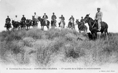 Cavalerie de la Légion étrangère française, Forthassa Gharbia, Algérie, vers 1905 - J. Geiser