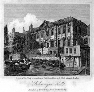Fishmongers Hall, City de Londres, 1817 - J. Greig