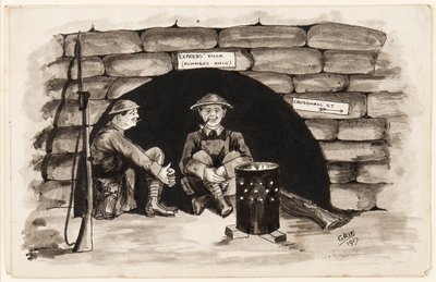 Express Villa (coureurs seulement) : Un coin chaud en France, 1917 - J. Griffiths