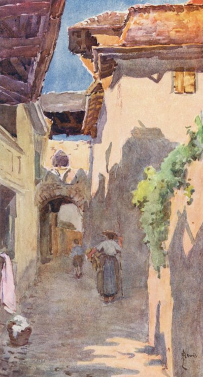 Une rue à St Saphorin - J. Hardwicke Lewis