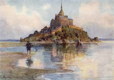 Mont St Michel depuis Tombelaine, soir - J. Hardwicke Lewis