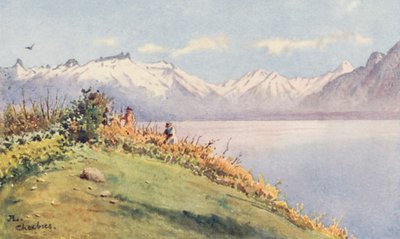 La vallée du Rhône depuis Chexbres - J. Hardwicke Lewis