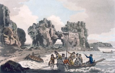 Vue du Rocher du Château, pub. 1793 - J. Hassell