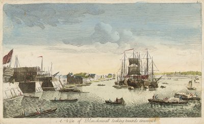 Vue de Blackwall vers Greenwich - J. Heudelot