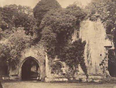 Ancienne porte, château de Raglan, Monmouthshire, 1855 - J. Holden