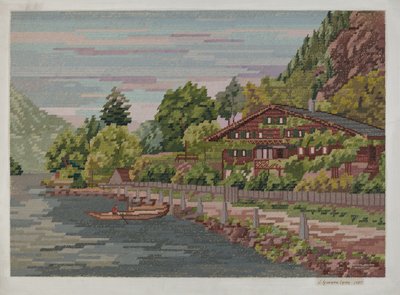 Paysage en petit point - J. Howard Iams