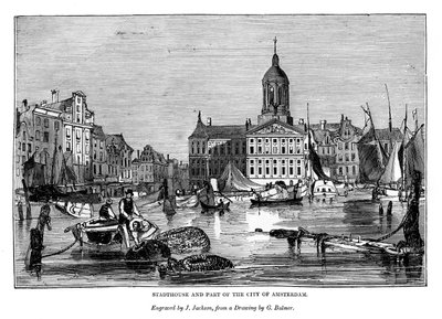 Hôtel de ville et partie de la ville d