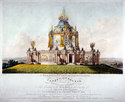 Temple de la Concorde, Green Park, Westminster, Londres, 1814 - J Jeakes