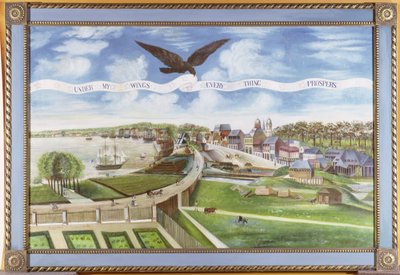 Vue de la Nouvelle-Orléans depuis la plantation de Marigny - J. L. Bouquet de Woiseri