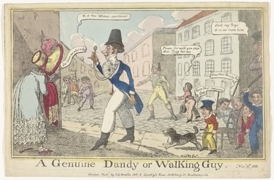 Caricature du dandy le jour de Guy Fawkes - J. Lewis Marks