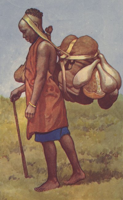 Femme de la colonie du Kenya avec charge - J. Macfarlane