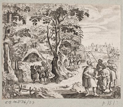 Illustration pour Adam Olearius, “Persianischer Rosenthal von einem Sinnreichen Poeten Schich Saadi […]”, Schleswig 1660 - J. Muller