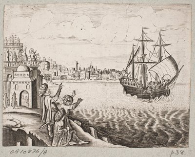 Illustration pour Adam Olearius, "Persianischer Rosenthal von einem Sinnreichen Poeten Schich Saadi [...]", Schleswig 1660 - J. Muller