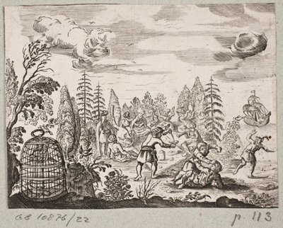 Illustration pour Adam Olearius, "Persianischer Rosenthal von einem Sinnreichen Poeten Schich Saadi [...]", Schleswig 1660 - J. Muller