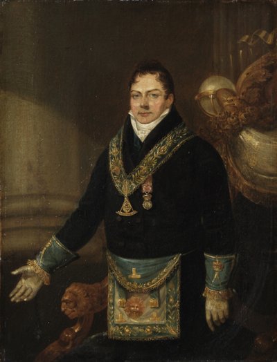 Augustus Frederick, Duc de Sussex en tant que Grand Maître, 1827 - J. Naish