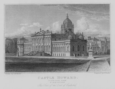 Castle Howard, Vue Sud-Est, Yorkshire, Le Siège du Comte de Carlisle - John Preston Neale