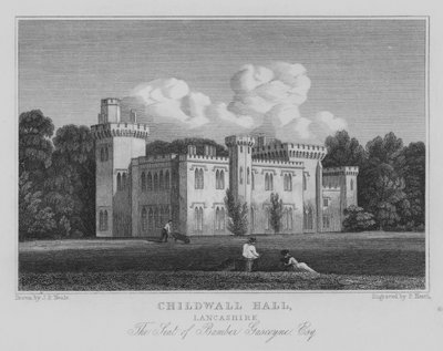 Childwall Hall, Lancashire, résidence de Bamber Gascoyne, Esquire - John Preston Neale