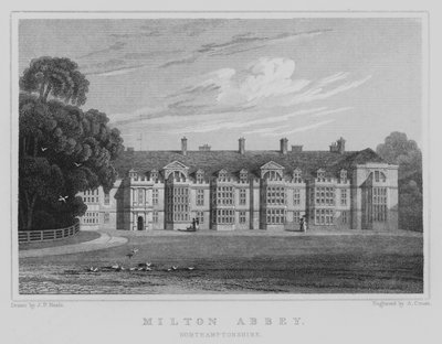Abbaye de Milton, Northamptonshire - John Preston Neale