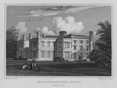 Shottesbrooke House, Berkshire (gravure) - John Preston Neale
