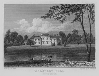 Wolseley Hall, Staffordshire - John Preston Neale
