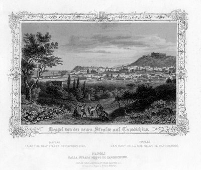 Naples depuis la nouvelle rue de Capodichino, Italie - J. Poppel
