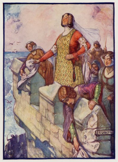 Agnes noire, comtesse de Dunbar et March, au siège du château de Dunbar par les Anglais, 1338 - J. R. Skelton