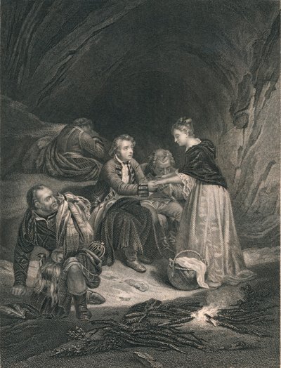 Chas. Edward Le Prétendant et Flora Macdonald, milieu du 19ème siècle - J. Rogers