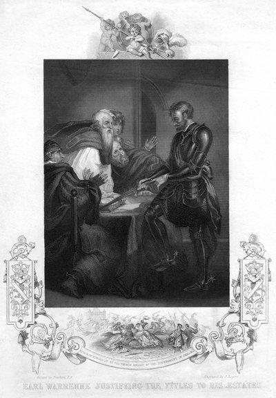 Earl Warenne justifiant le titre de ses domaines - J. Rogers