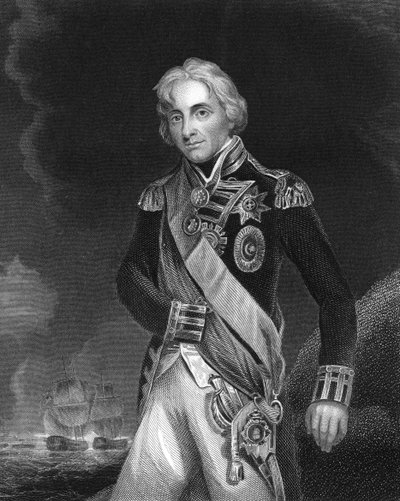 Horatio Nelson, 1er vicomte Nelson, commandant naval anglais, vers 1798-1805 vers 1857 - J. Rogers